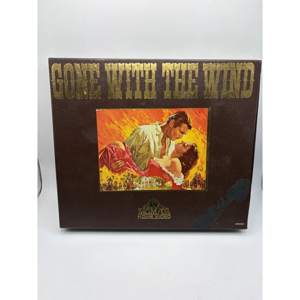 Gone With The Wind MGM Home Video 2 Tape VHS Deluxe Edition Box Set‎ 1985